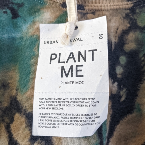 Urban Outfitters Blue/Brown Tie Dye Sweatshirt - Sz OS NWT! - Picture 3 of 4